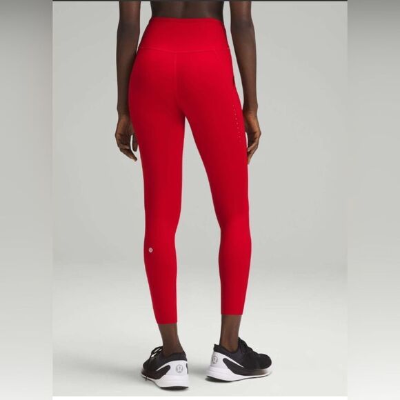 Lululemon Fast and Free High-Rise Tight 25” Pockets *Updated Dark Red- Size 2 - Picture 5 of 12